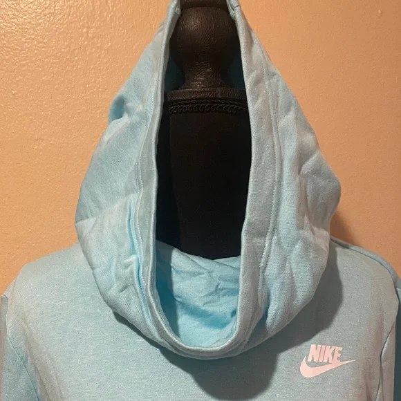 NWT Nike Women's Sky Blue Pullover Hoodie - Picture 3 of 8